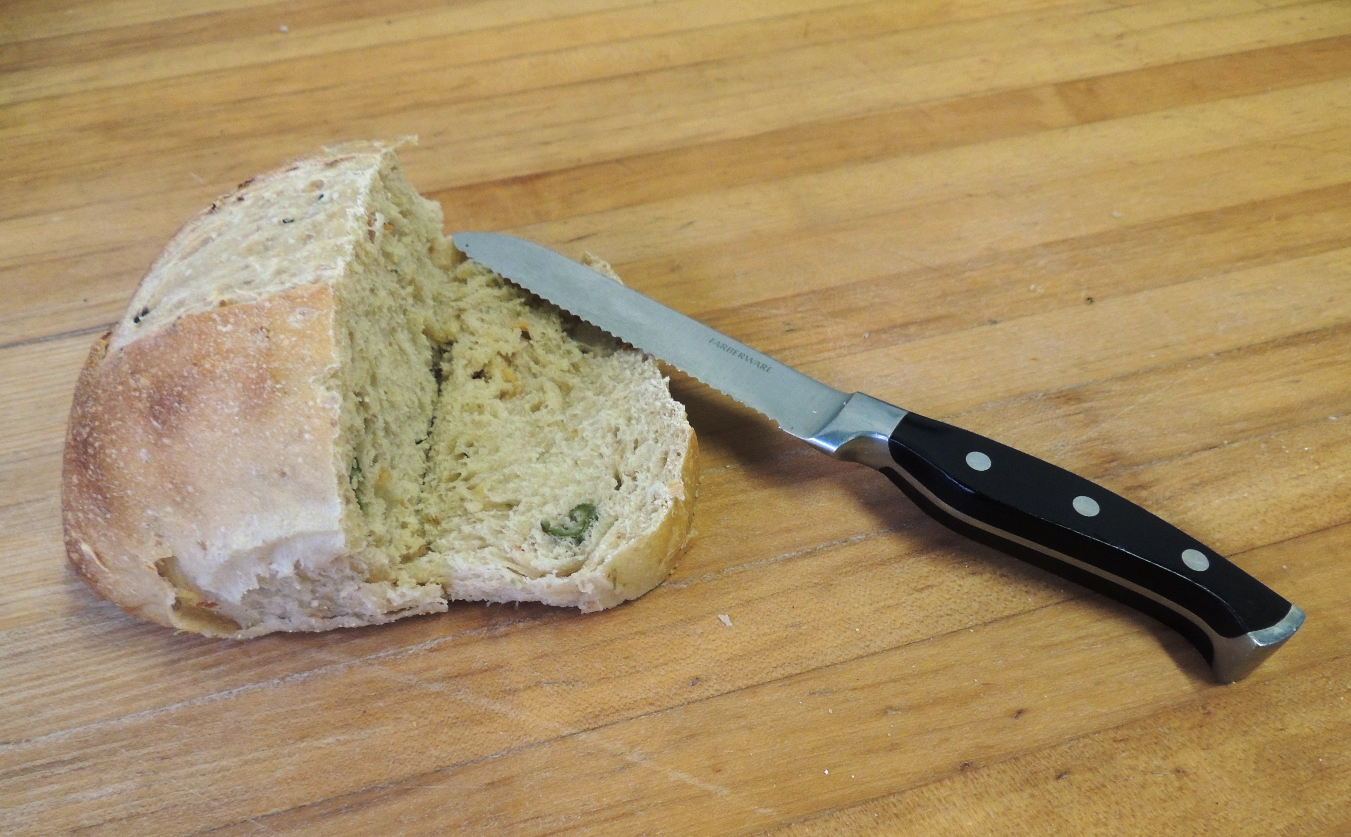 Vegetable Bread Cut for Sampling